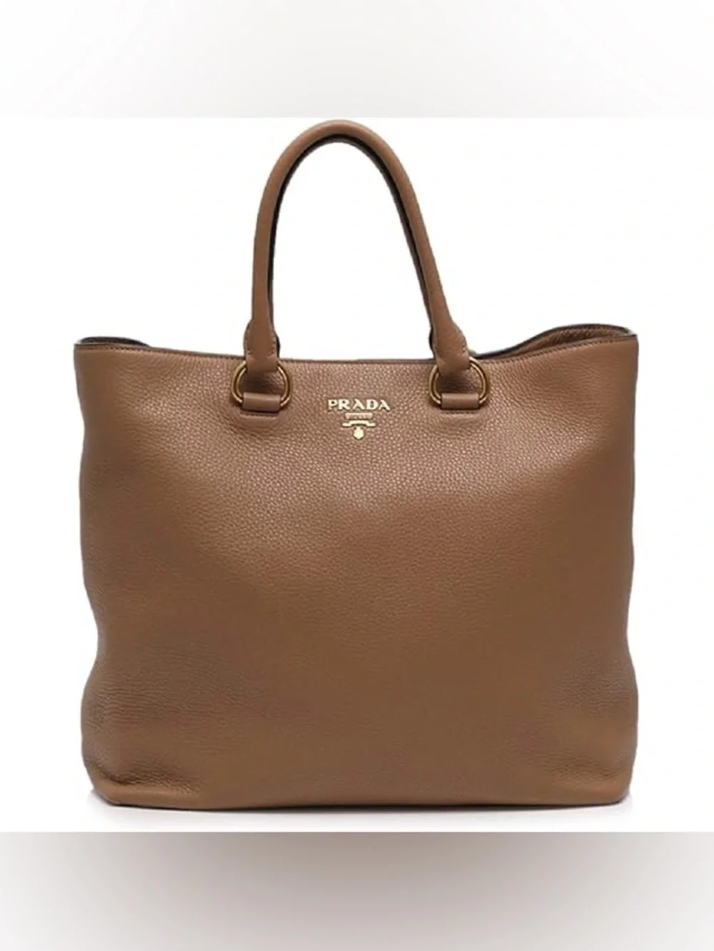 Prada Vitello Leather Tote Bag with Strap - Picture 2 of 13